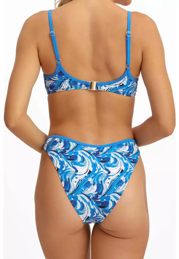Lydia Classic Medium Bikini Bottoms / Blue Crush