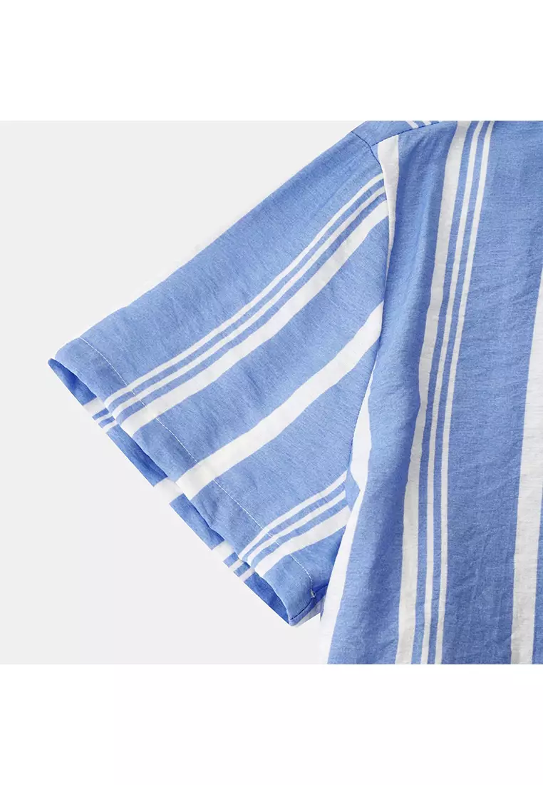 Striped Short-Sleeved Shirt YL-C279