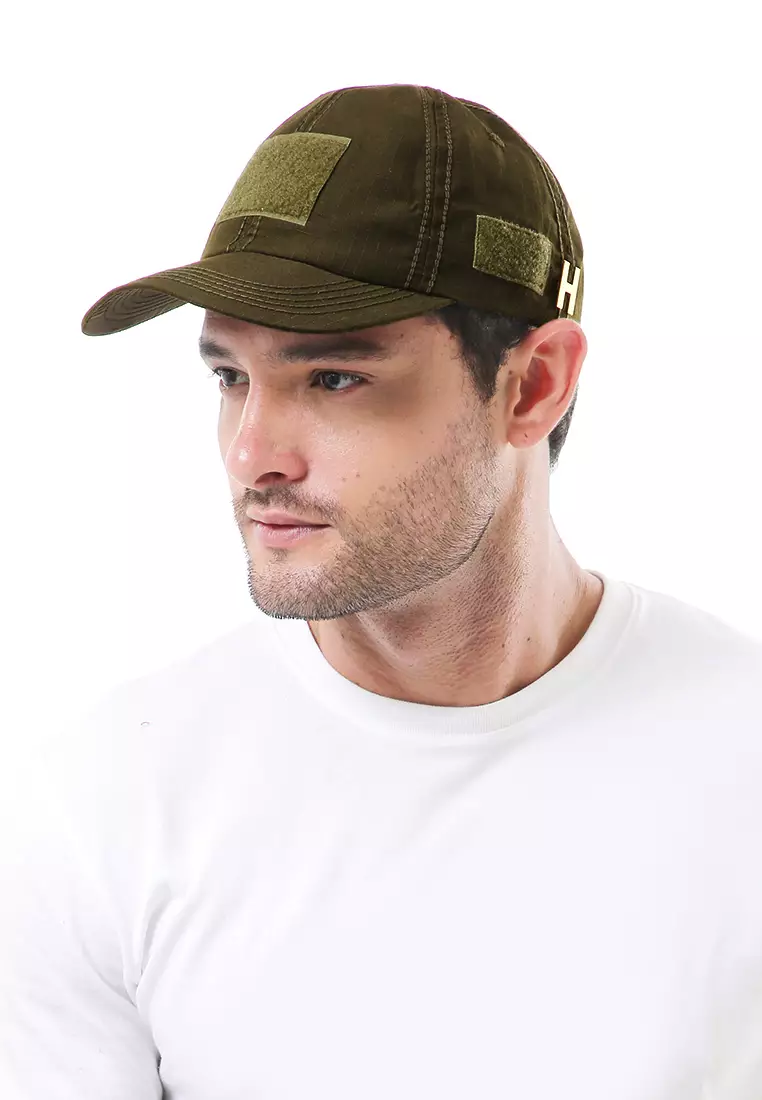 Jahari Topi Baseball Polos Unisex Pengait Velcro Material Cotton ORIGINAL - Army