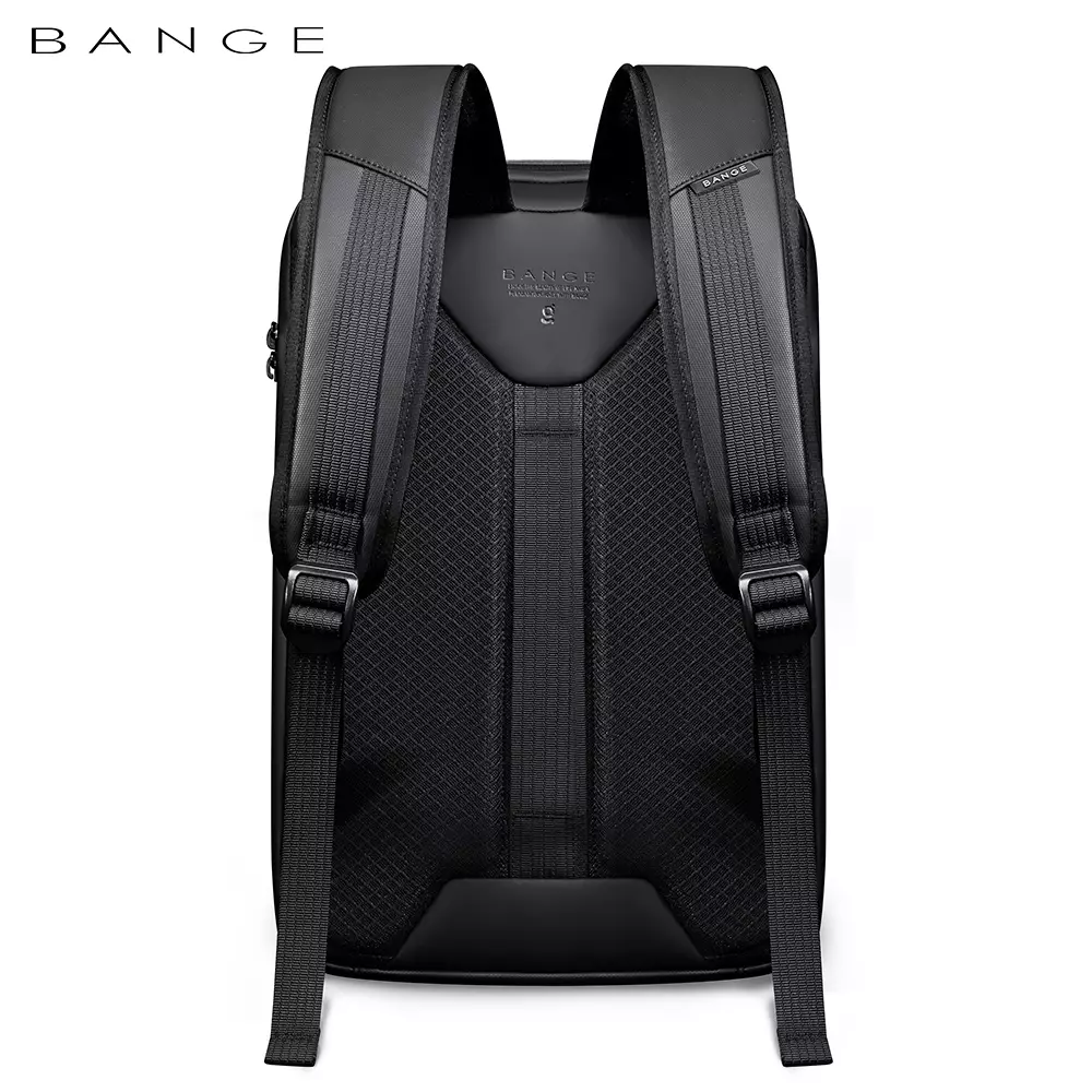 Bange BG2839 Tas Ransel Backpack Laptop Kerja pria Anti Theft Lock USB 15.6 Inch - Black