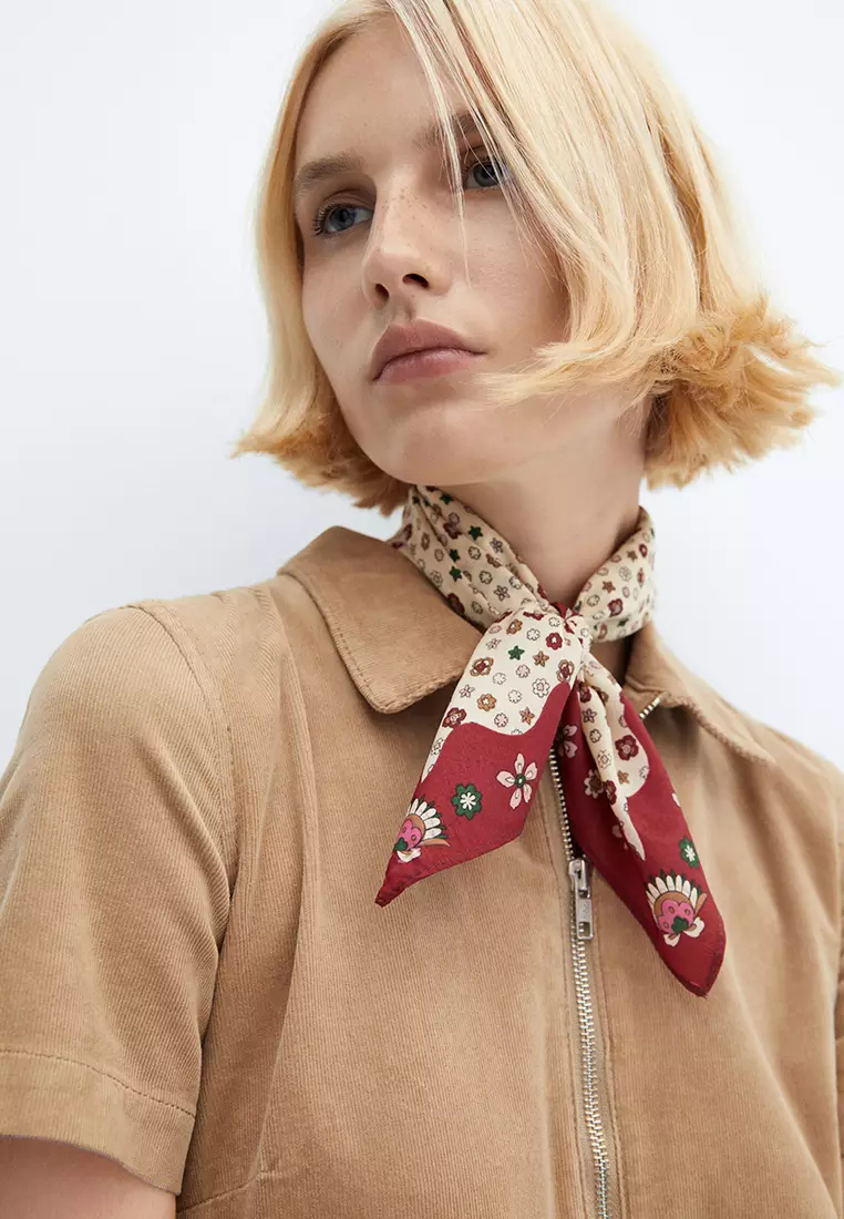 Zipper Corduroy Jumpsuit