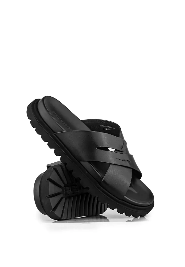 Sandal Kulit Pria Gino Mariani Jagger Black
