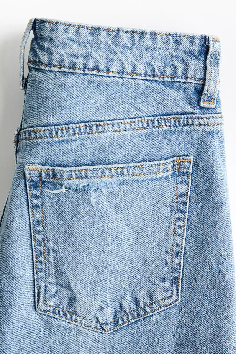 Mom Slim Fit High Waist Ankle Jeans