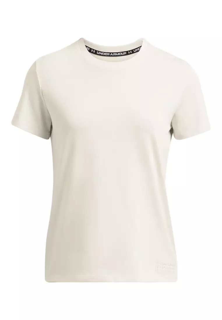 Under Armour Women's UA Branded Crop Heavyweight Short Sleeve