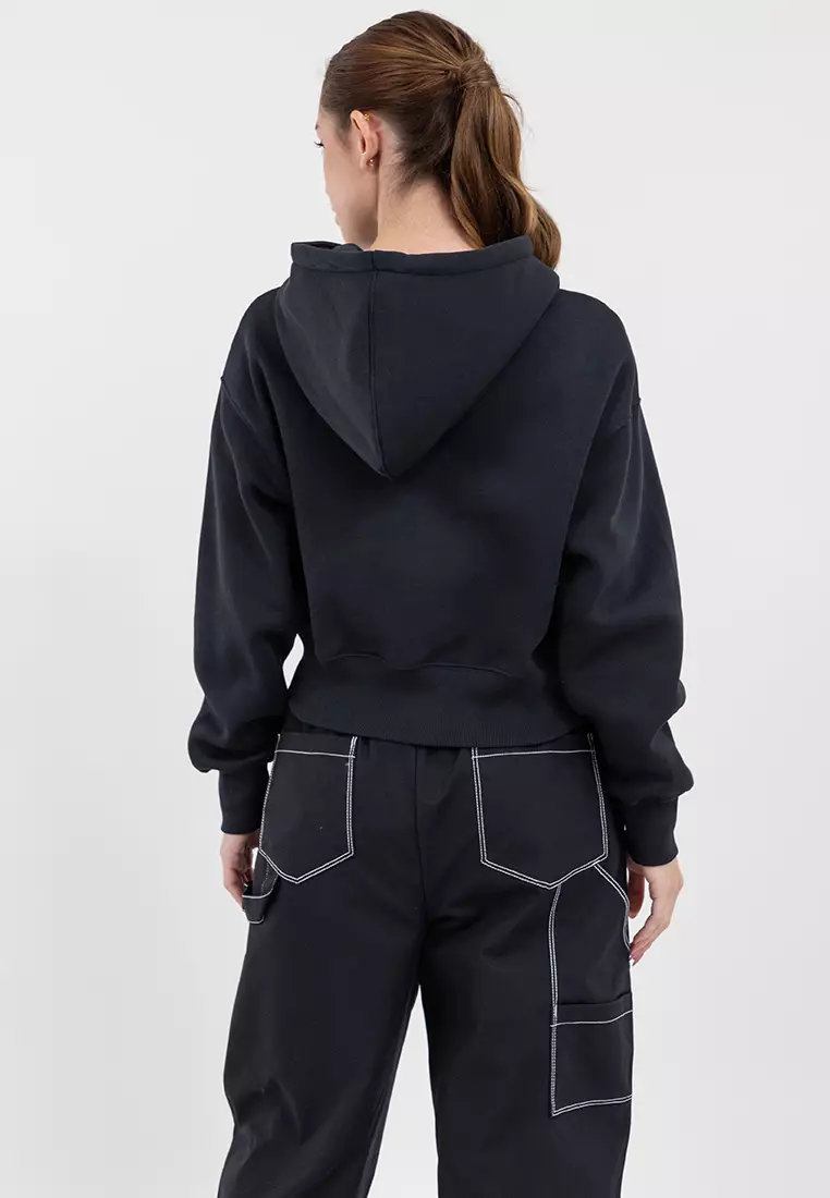 Phoenix Fleece Full-Zip Cropped Hoodie