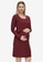 Mama.licious red Maternity Carma June Long Sleeves Dress 87501AA4A12C9FGS_1