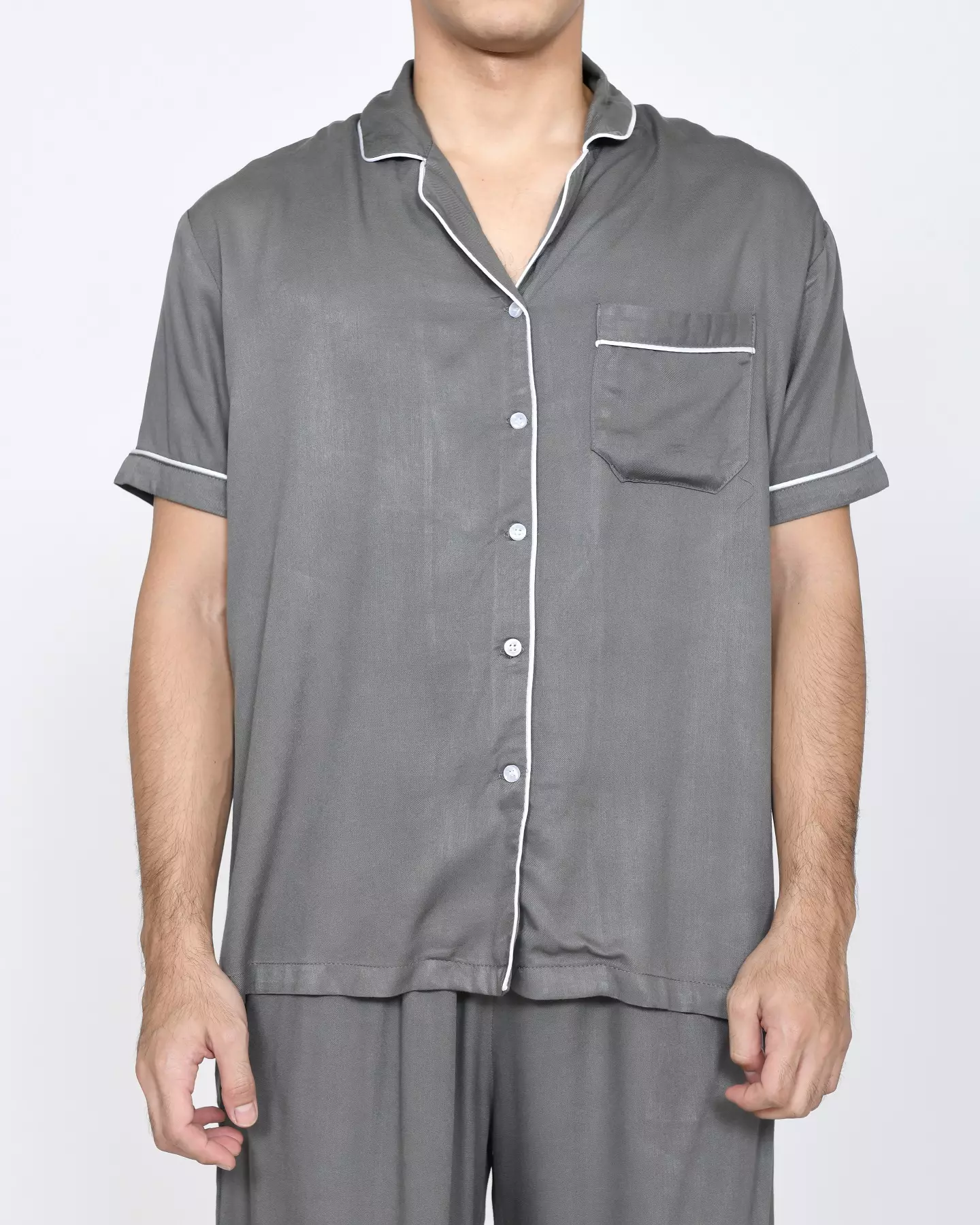 SET Piyama Lengan Pendek Pria (Polos Rey Series)