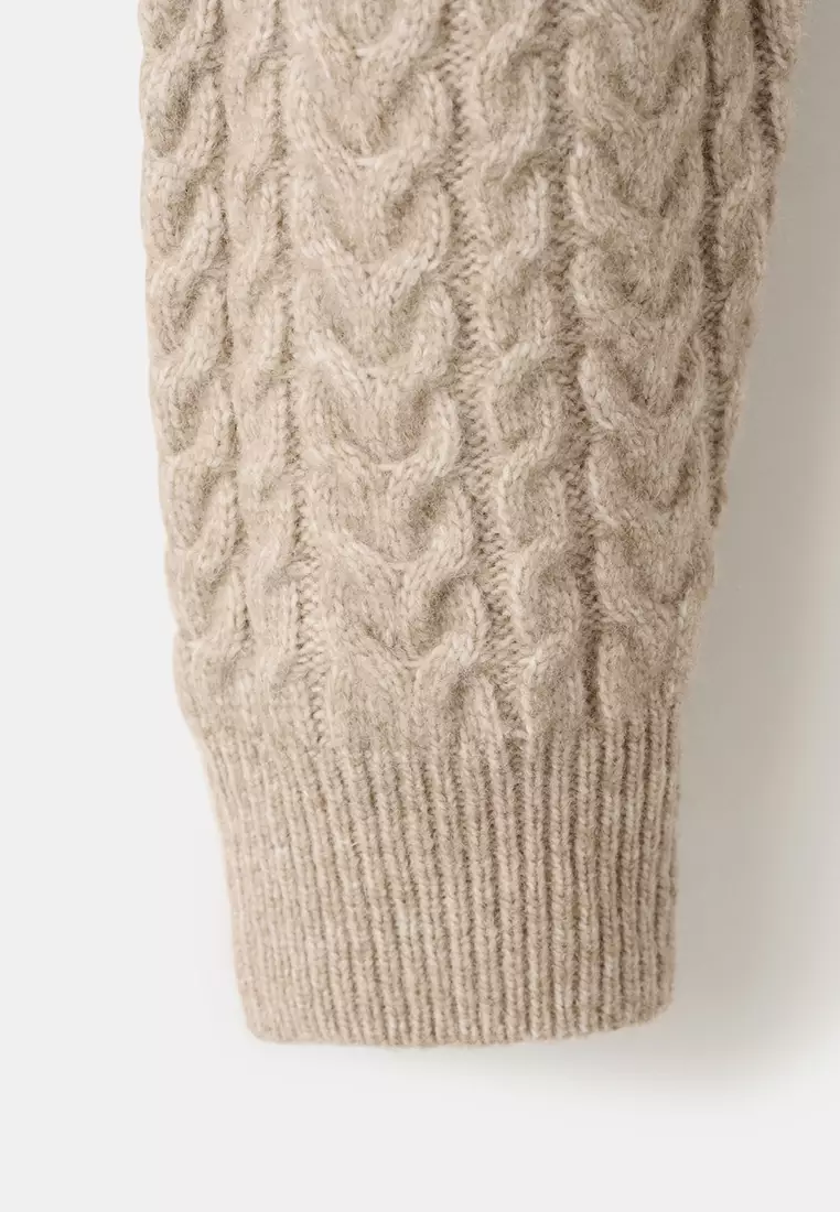 Braided Knitted Sweater