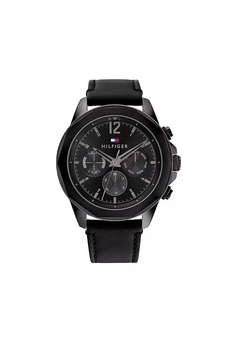 Tommy hilfiger men black analogue watch hot sale