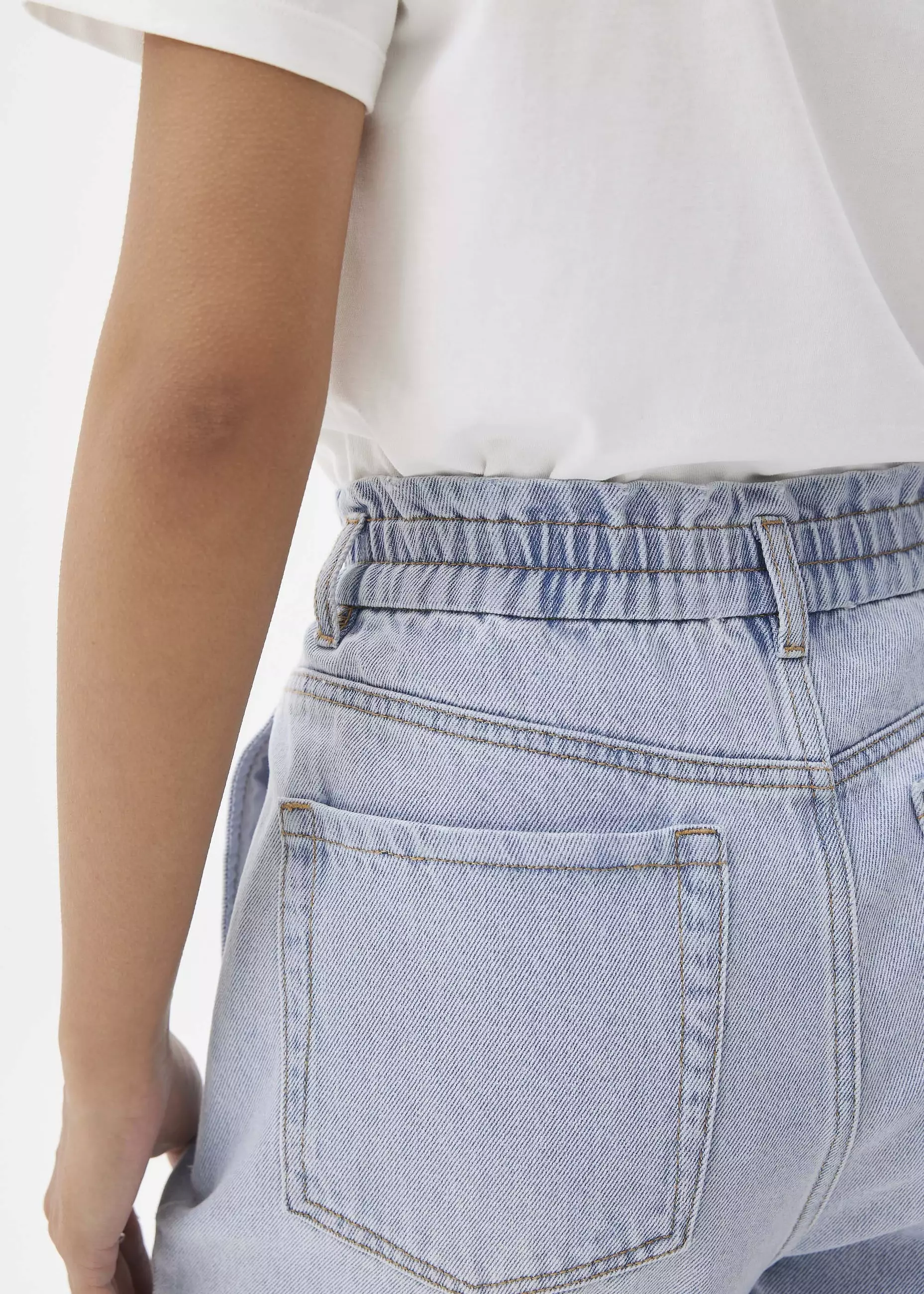 Celana Wanita - Sloane Elastic Paperbag Jeans