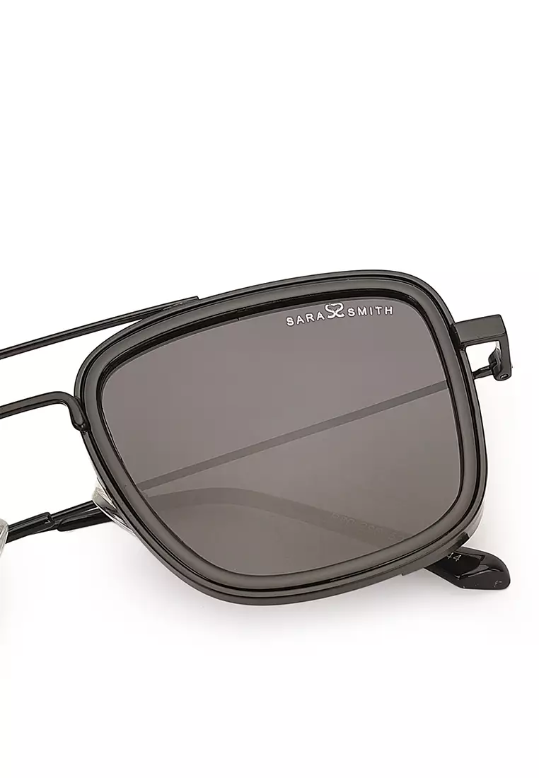 Unisex Polarized Square Sunglasses - Black
