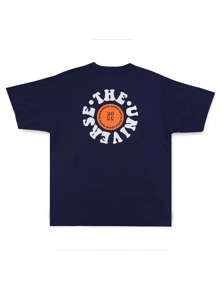 CHEVRON Dark Navy Kaos Pria Lengan Pendek SS - Top Man Graphic Tee