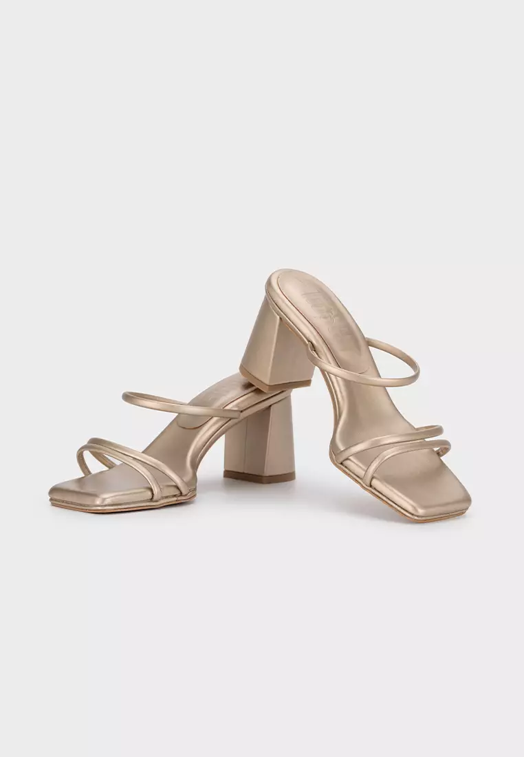 CLOUDFOAM STRAPPY BLOCK HEEL SLIDE