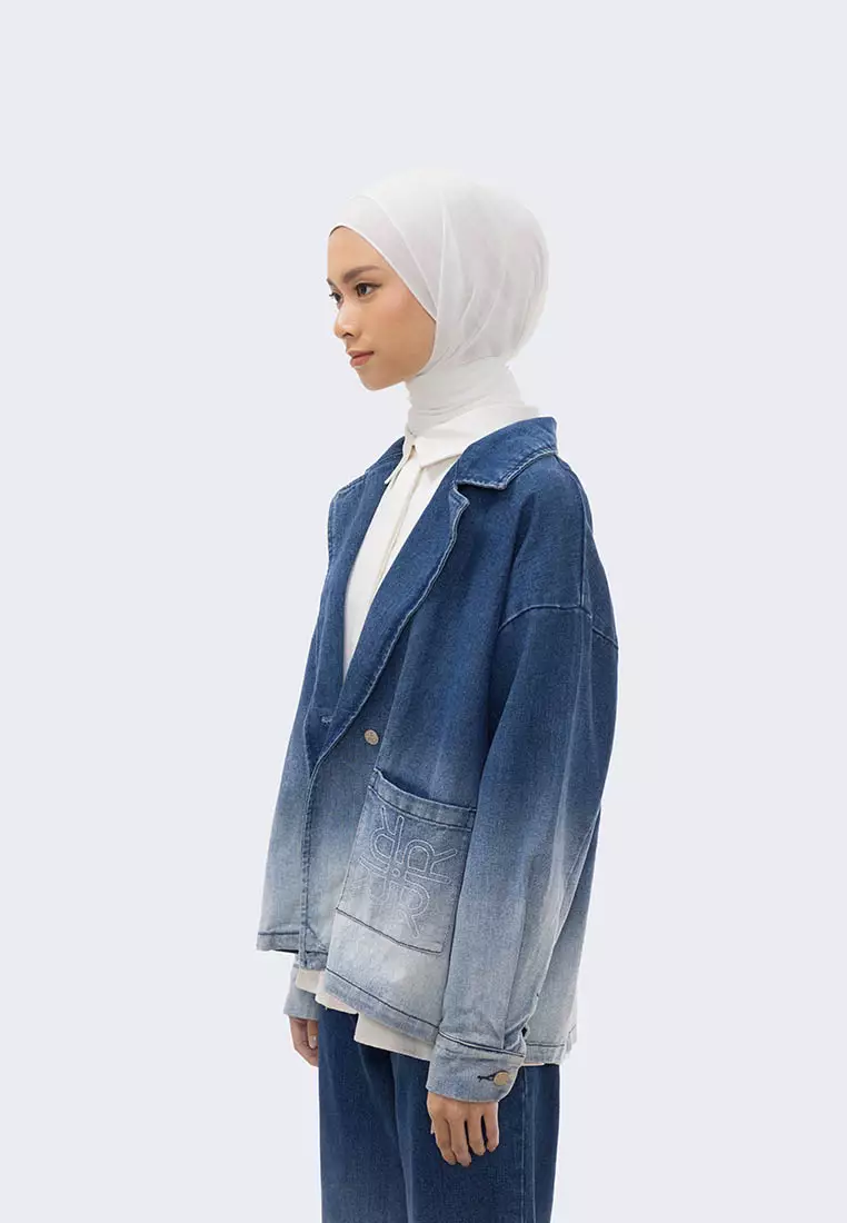 Ria Miranda Blue Denim Clarisa Jacket