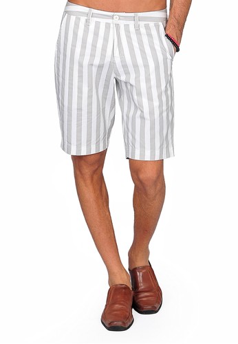 SIMPAPLY's Maxwell Grey Stripe Men's Shorts