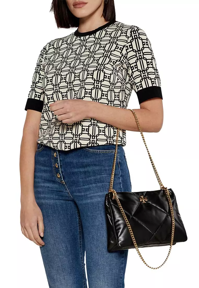 TORY BURCH Small Kira Diamond Quilt Shoulder Bag Black 161885 2026