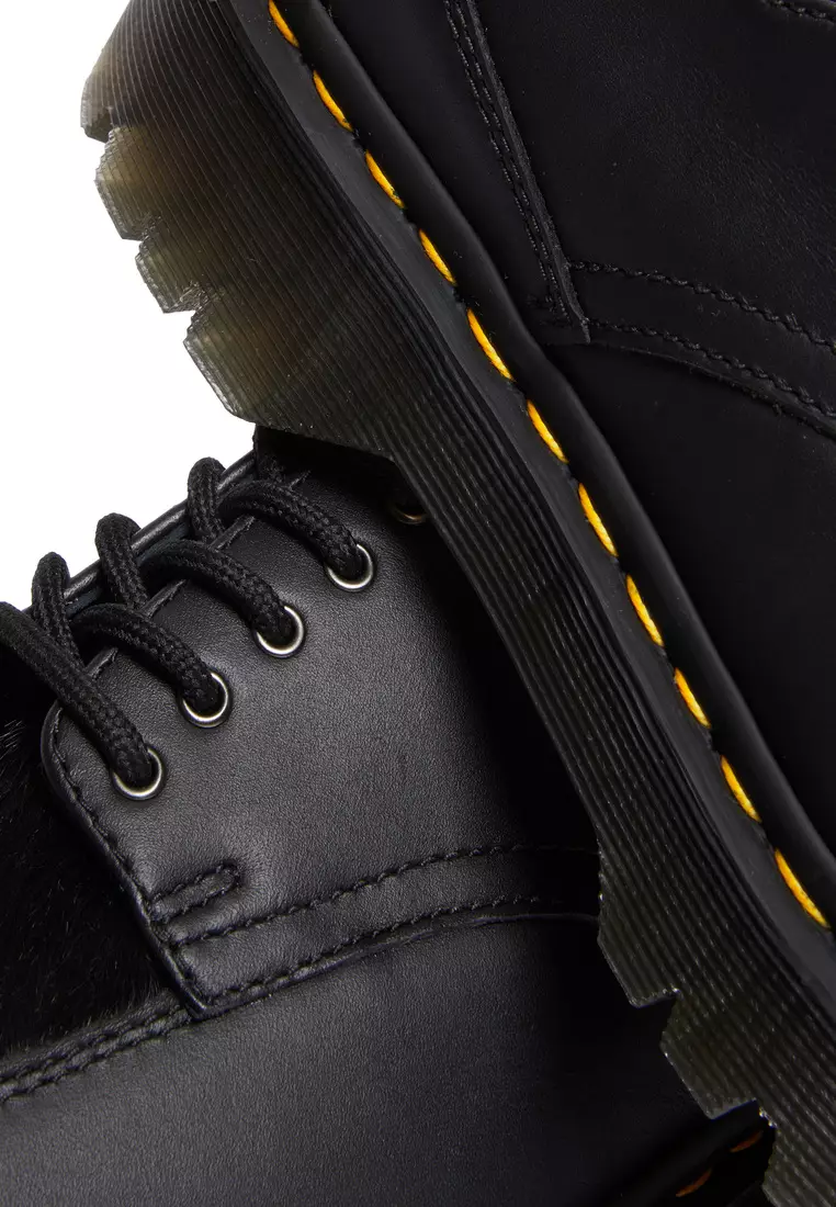 5-EYE BEX SQUARE TOE HAIR-ON & LEATHER SHOES