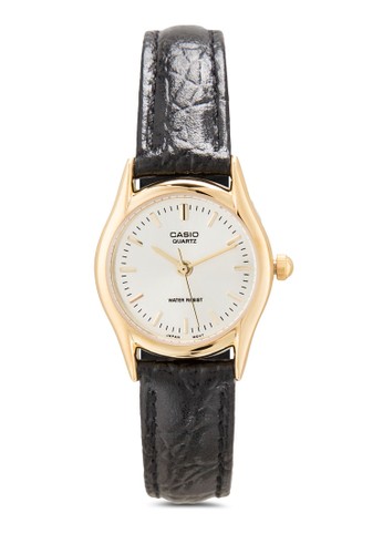LTP-1094Q-7ARDF 皮革圓框手錶,esprit女裝 錶類, 飾品配件