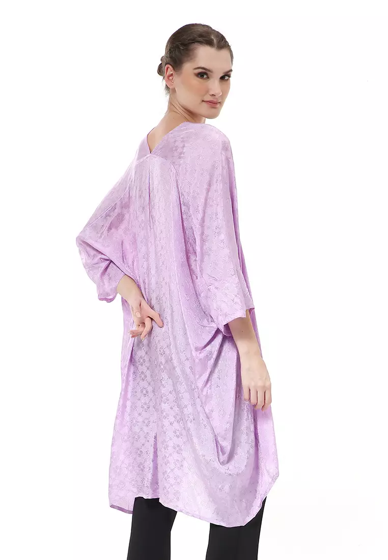 Albertine Tunik Blouse Atasan Kebaya Wanita Simple Design Material Viscose ORIGINAL - Lavender