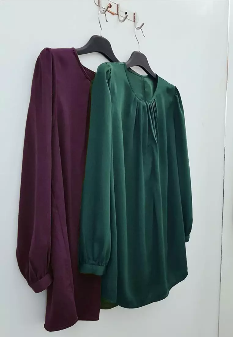 Lydia Blouse in Emerald Green