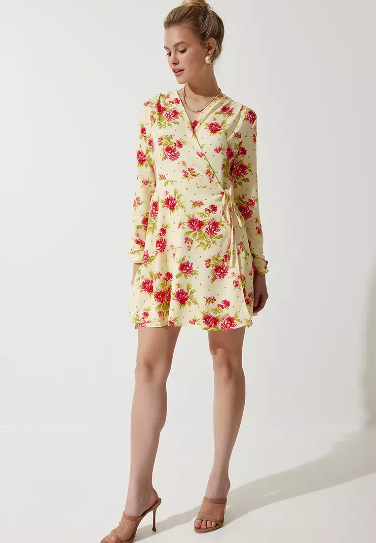 Floral Wrap Dress