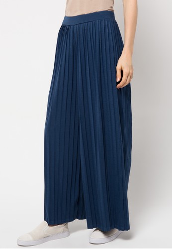 Pleated Culottes Pants