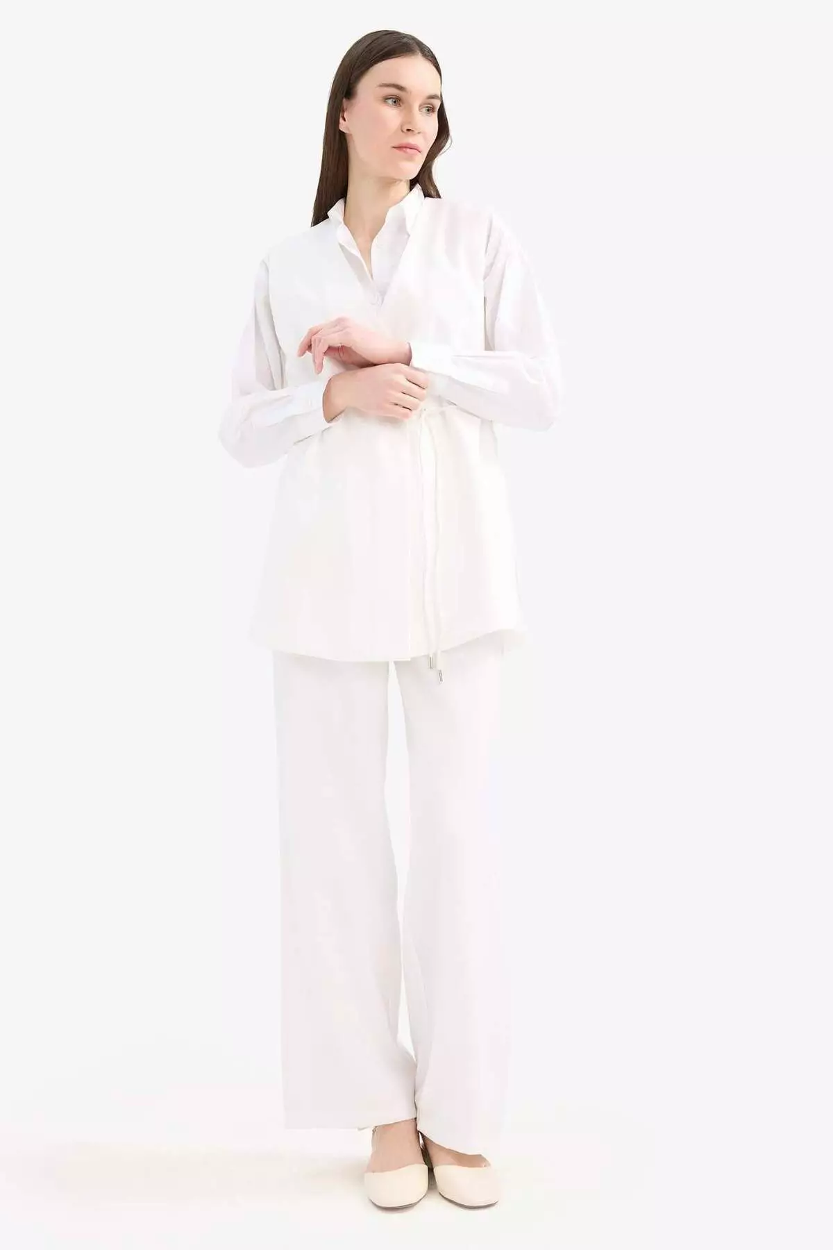 Wide Leg Basic Plain Wide Leg Palazzo Pants E7979Ax25Sm