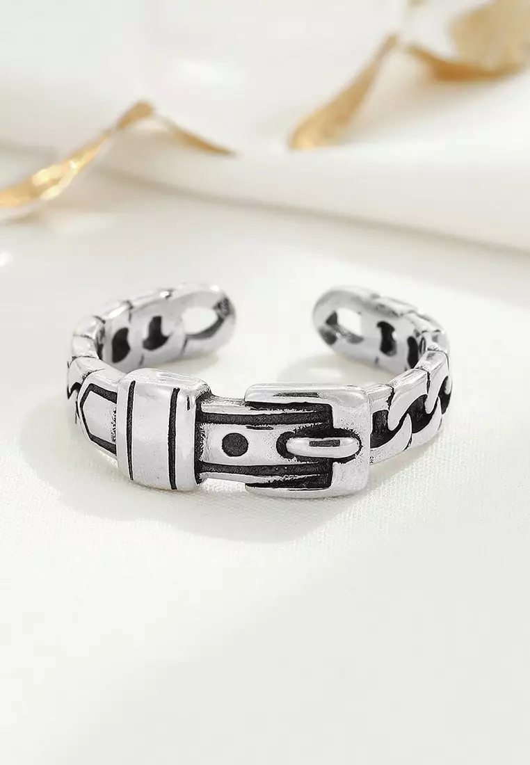 LDR24020 S925 Silver Trendy Ring