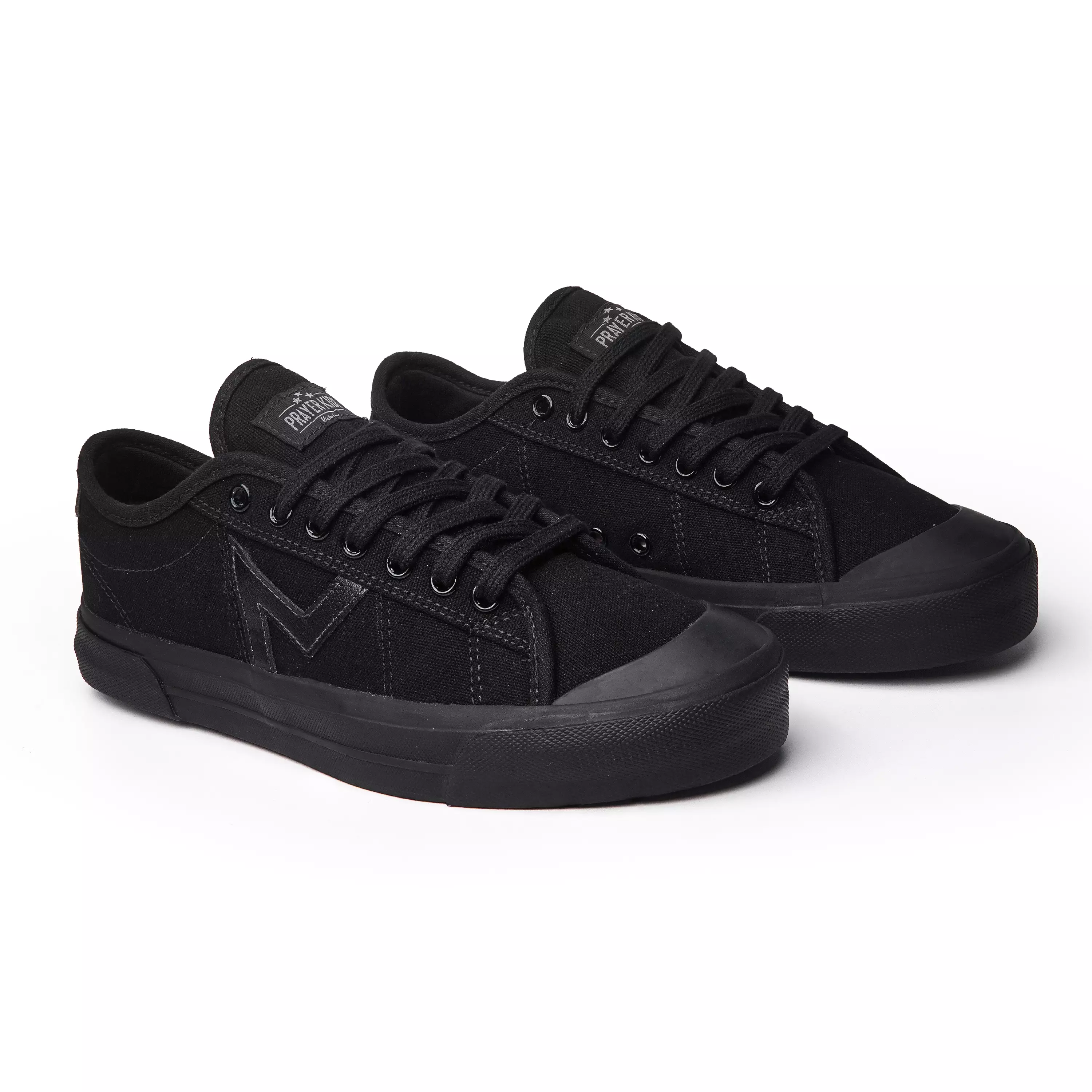 Prayer kids Kecot 02 OX All Black - Sepatu Sneakers Pria Wanita - Unisex