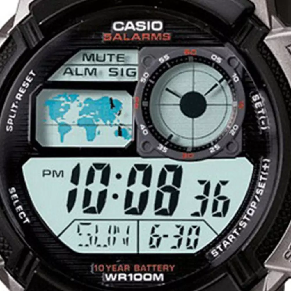 Casio Original AE-1000W-1BVDF Jam Tangan Pria Digital Waterproof