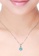 YOUNIQ silver YOUNIQ Hexa 925 Sterling Silver Necklace Pendant With Brilliant Cut Blue Cubic Zirconia & Earrings Set 9342FACE9893E6GS_2
