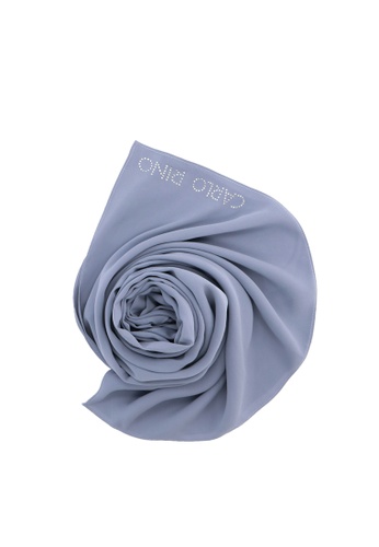 blue scarf