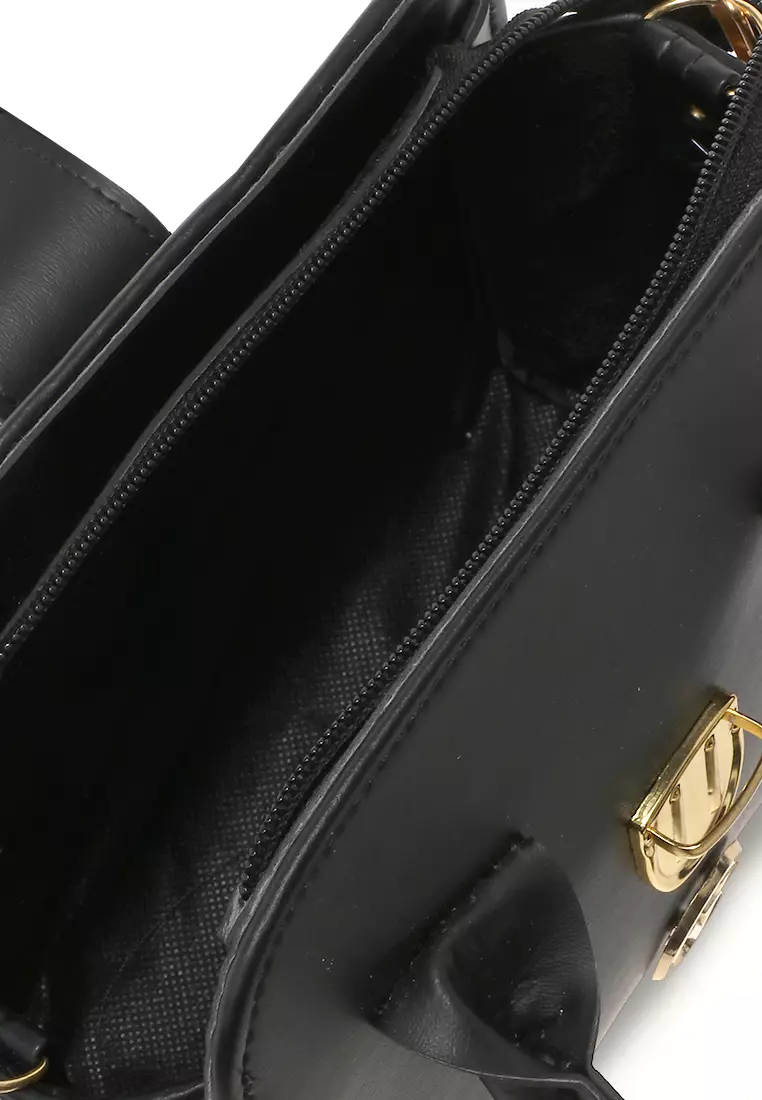 Yosevin Slingbags Wanita Motif Polos Design Simple - Black