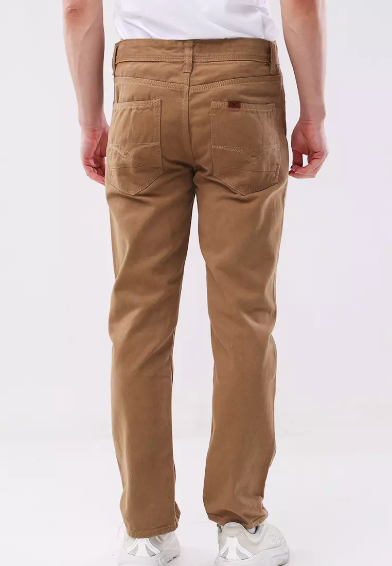 Colored Long Pants Slim Tapered