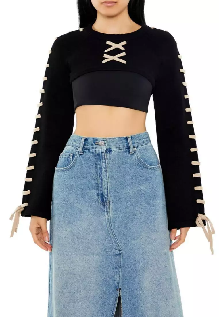 Criss cross sweater forever 21 best sale