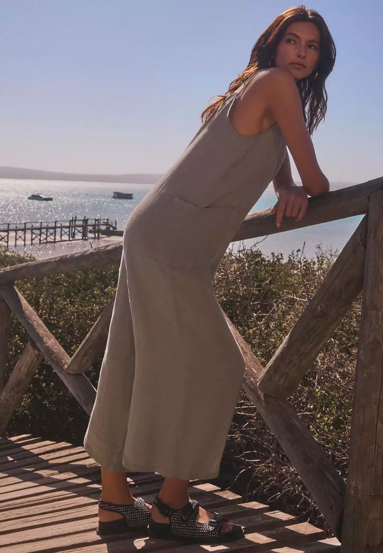 Premium 100% Linen Romper Jumpsuit