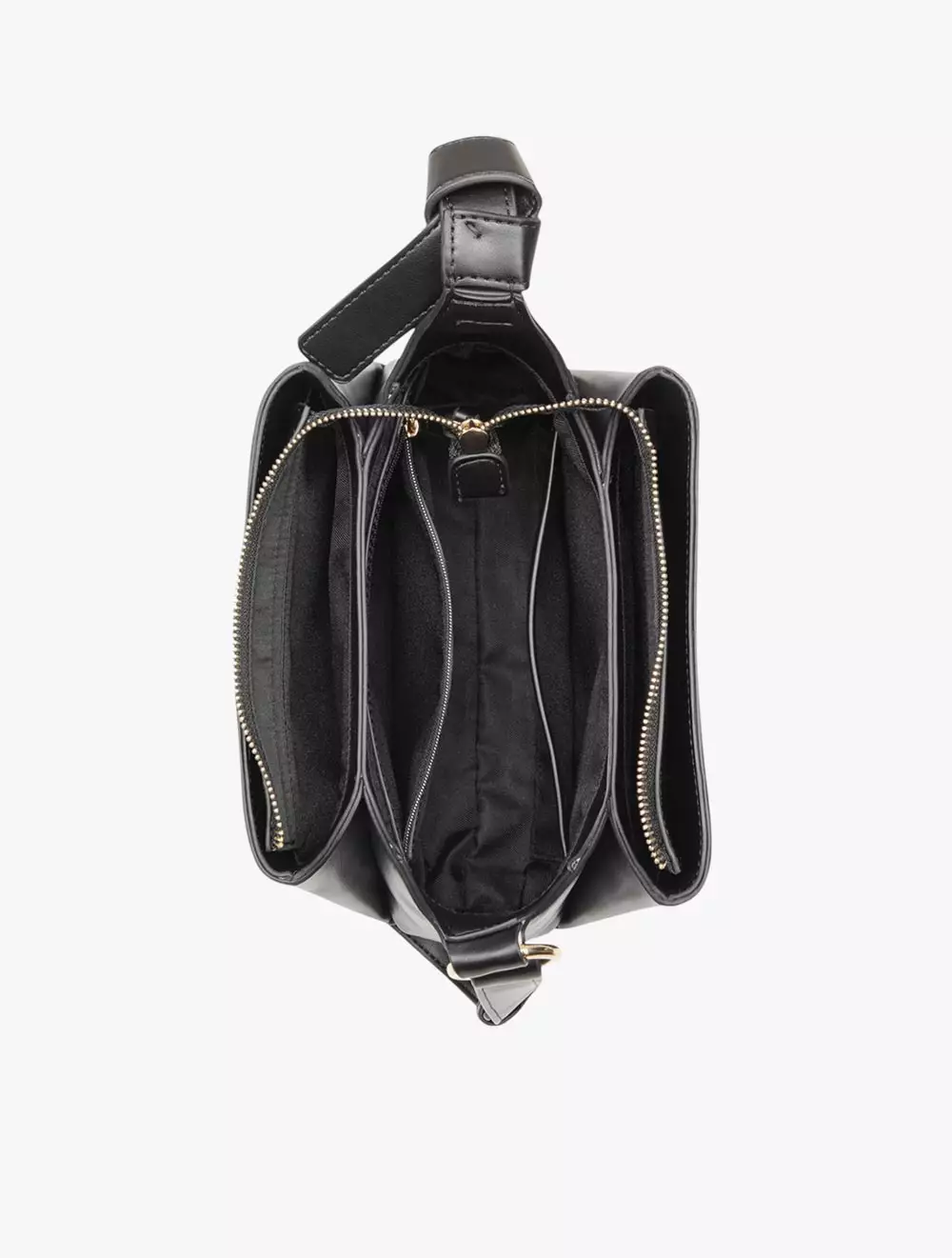 Nine West Lyra 3 Comp Crossbody Womens Crossbody Bags - Black