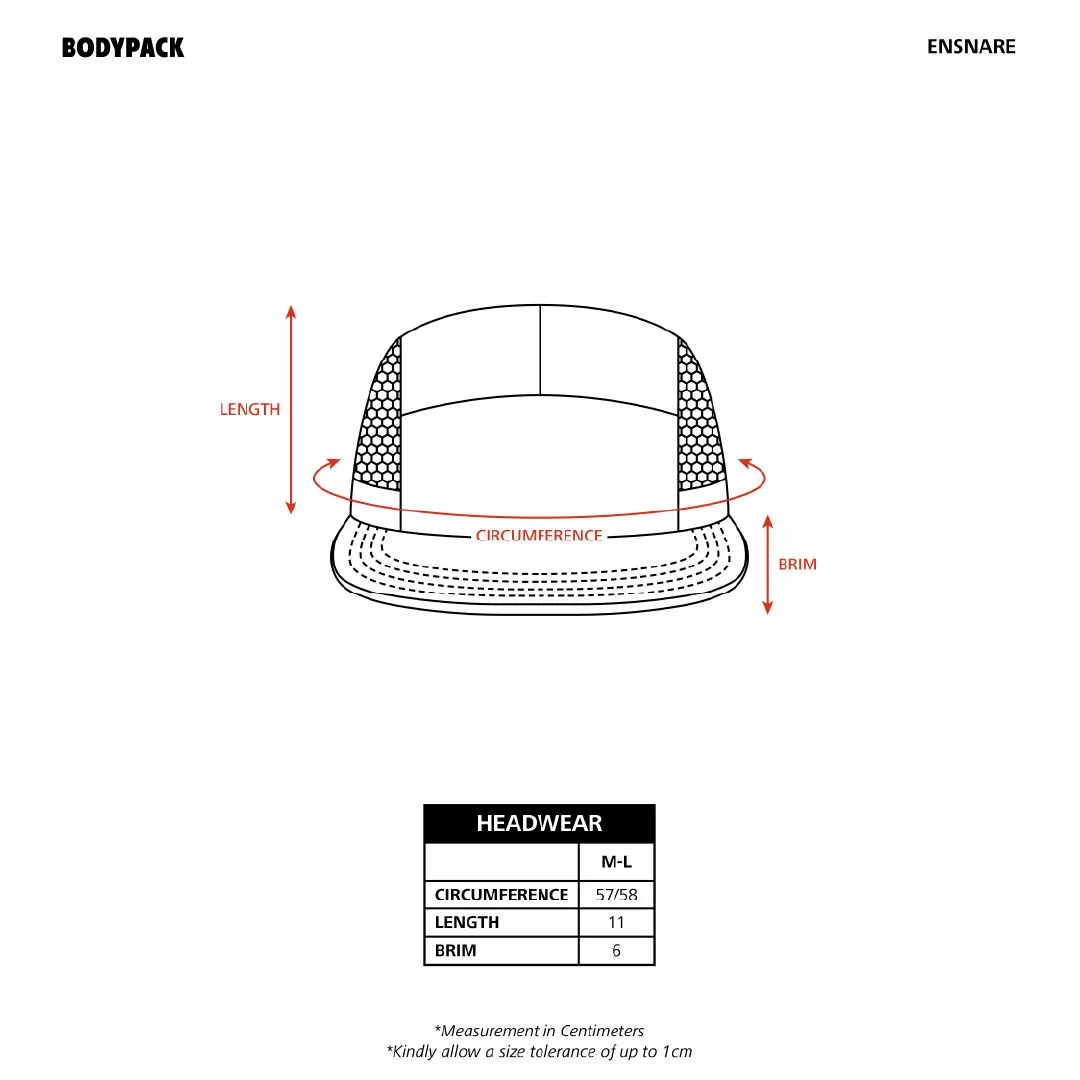 Ensnare 5 Panel Cap Topi Casual Pria Wanita Ringan Multifungsi - Cokelat