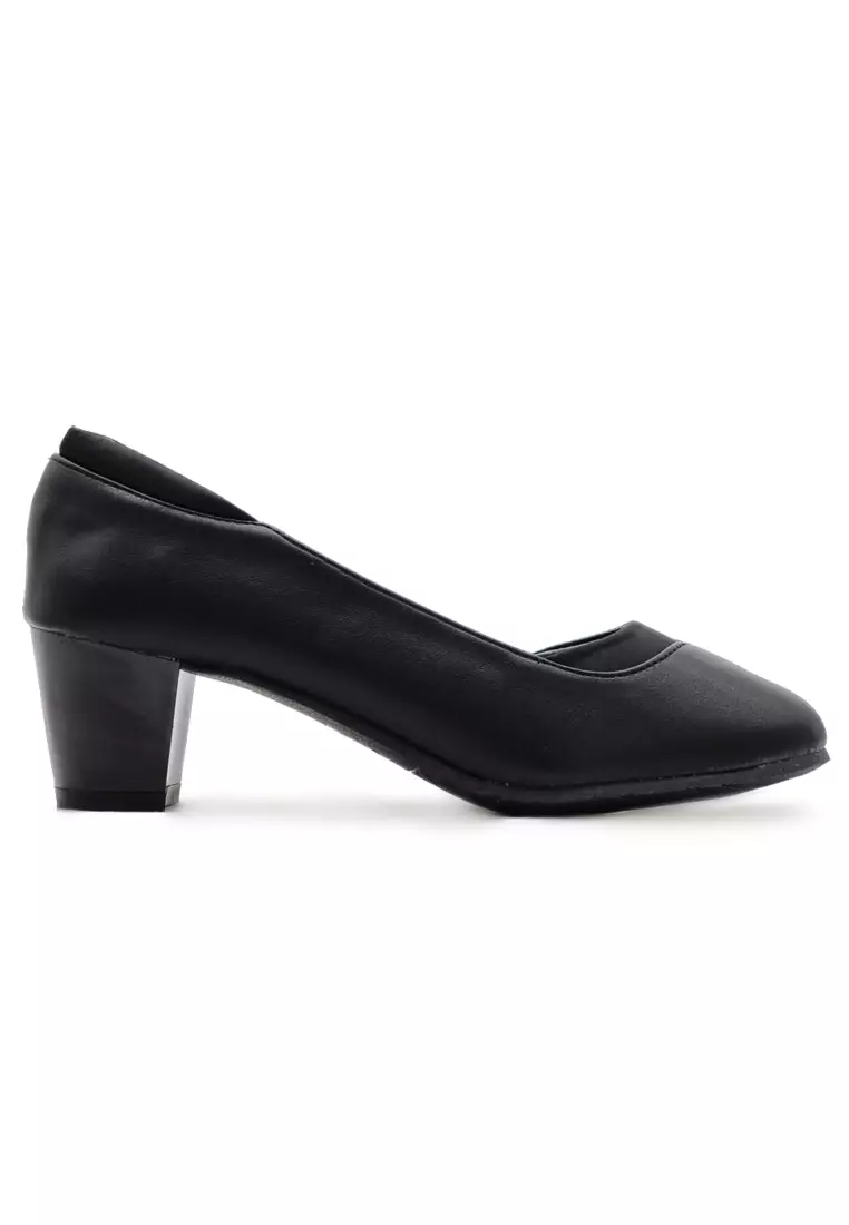 Discount on Polo Hill  shoes - SKU: Polo Hill Ladies Mid Block Heel Round Toe Office Shoes
