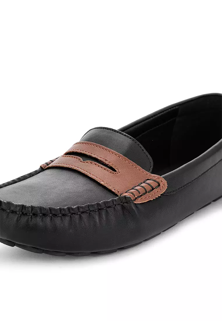 Sperry Women's Katherine Penny Leather Black Med Tan