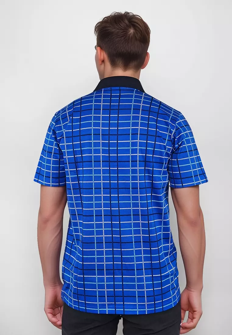 Crocodile DIAMOND 1795 Blue - Kaos Kerah Pria Men Polo Original Relax fit - Katun