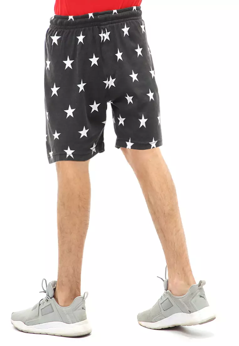 Jaymes Short Pants Celana Dalam Boxer Pria Star Motive Material Cotton ORIGINAL - Black