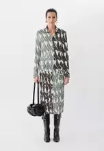 Gray with floral pattern
