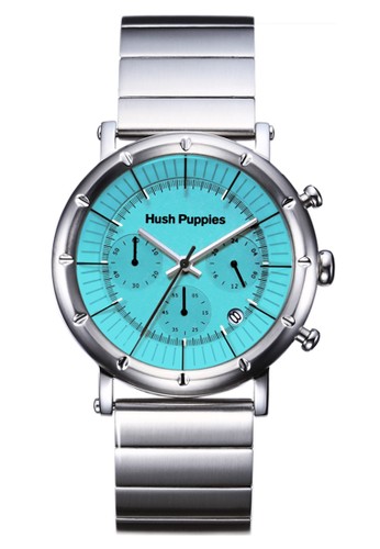 Hush Puppies Chronograph Men’s Watch HP 6060M.1503 Light Blue Silver Stainless Steel