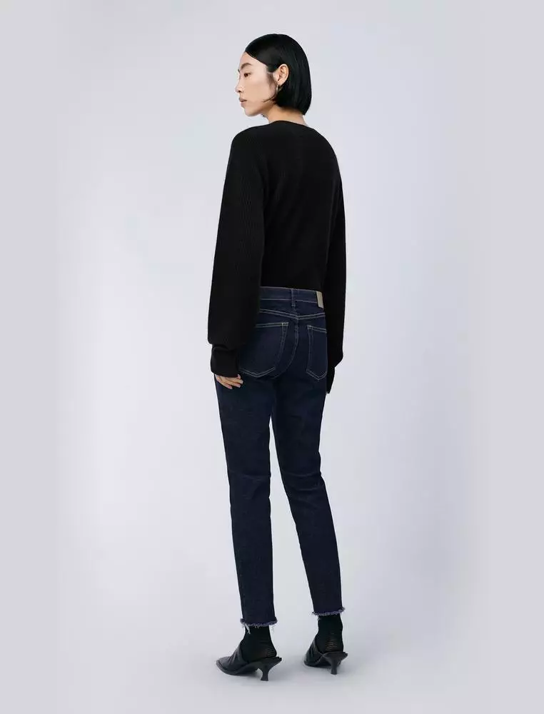 V-Neck Long Sleeve Pullover Cashmere Sweater