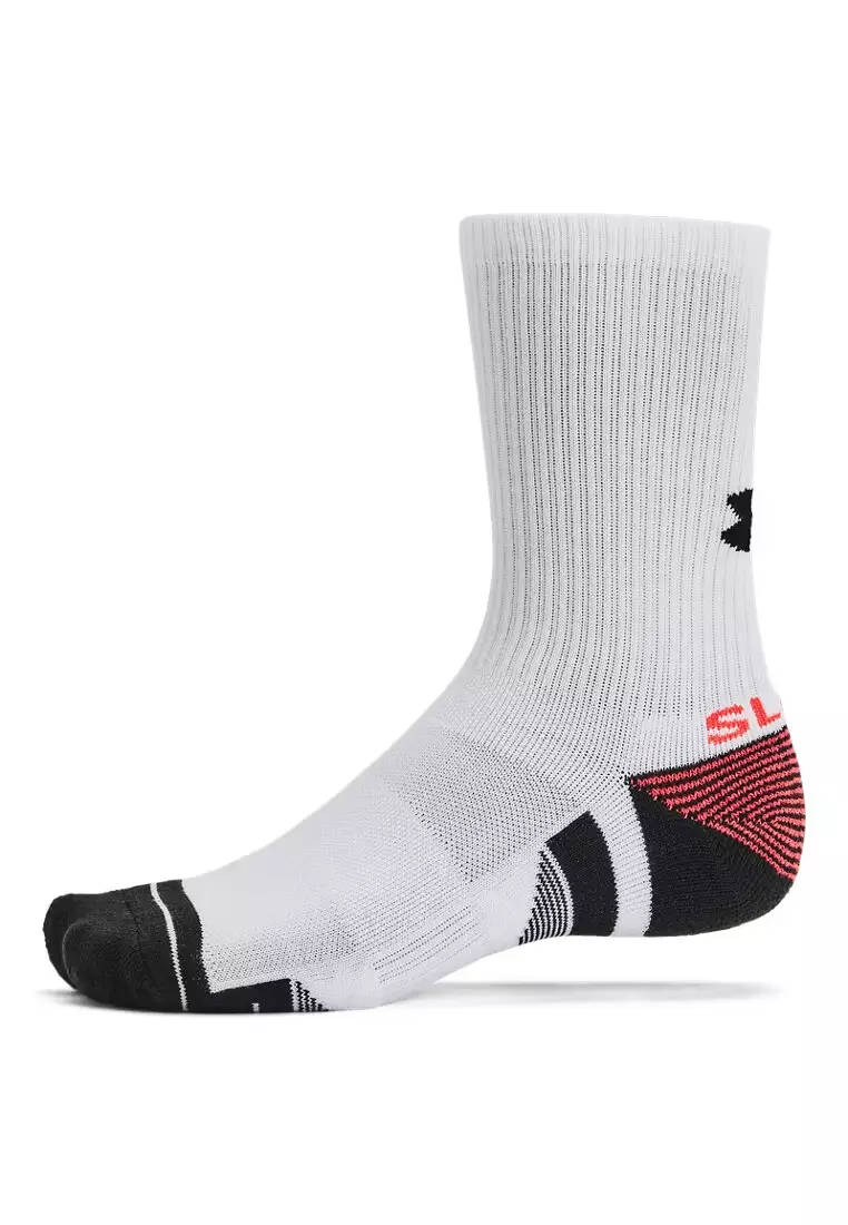 Under Armour Unisex UA Performance Tech SlipSpeed™ 2-Pack Crew Socks