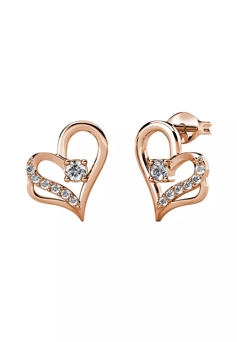 Destiny Love Earring RG - Anting Crystal Swarovski by Her Jewellery