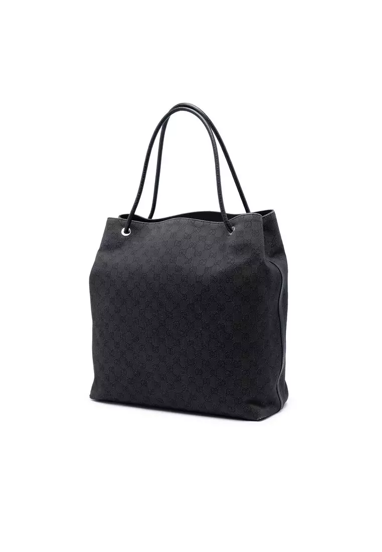 Pre-Loved Gucci Large Gg Denim Gifford Tote