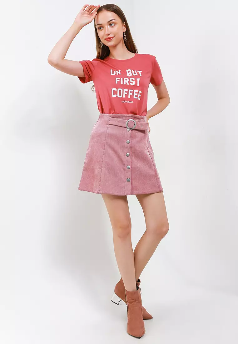 Kaos Wanita Adira Mideral Red