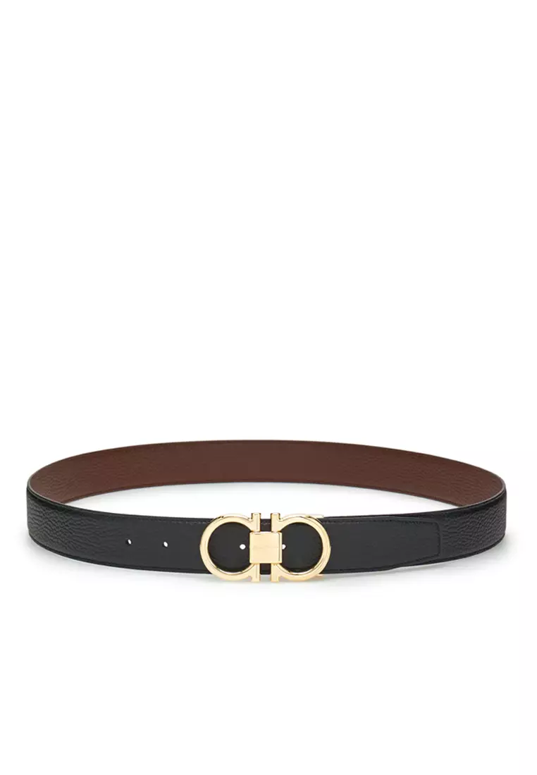 Men's Belt in Black and Cocoa Color Combination 679938 764164 C